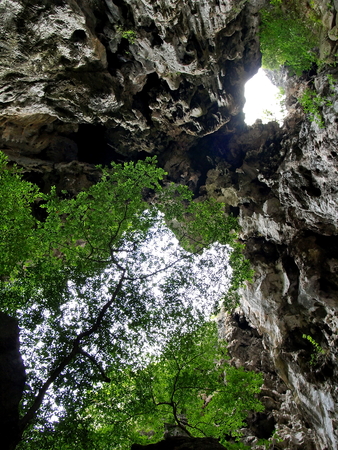 Royal pavilion in the Phraya Nakhon Cave, Prachuap Khiri Khan, Thailandの写真素材