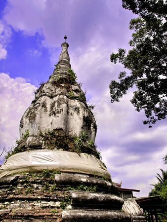 Pagoda in Koh Kret Thailandの写真素材