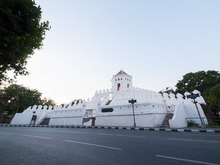 Phra Sumen Fort Bangkok, Thailand. It is the hexagonal-shape concrete fort.の写真素材