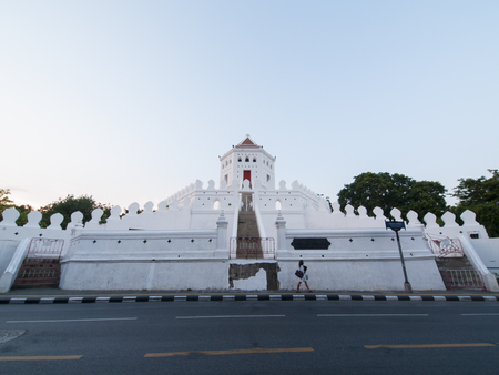 Phra Sumen Fort Bangkok, Thailand. It is the hexagonal-shape concrete fort.の写真素材