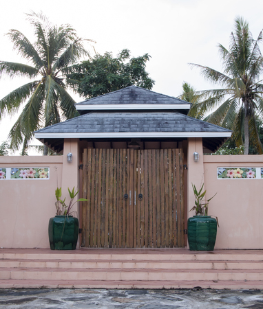 wooden doorsの写真素材