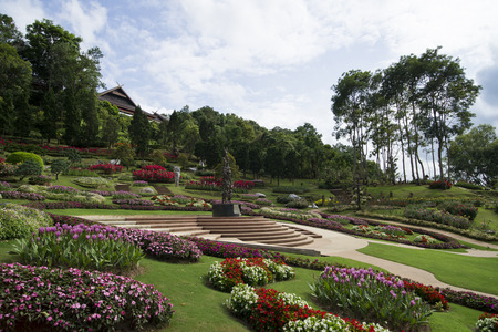 take from Mae Fah Luang Garden,locate on Doi Tung,Thailandの写真素材