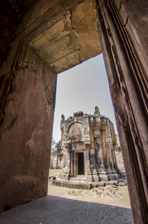 Phanom Rung historical park in Thailandの写真素材
