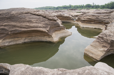 Grand canyon of Thailand / stone mountain at Sam Phan Bokの写真素材