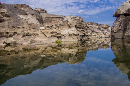 Grand canyon of Thailand / stone mountain at Sam Phan Bokの写真素材