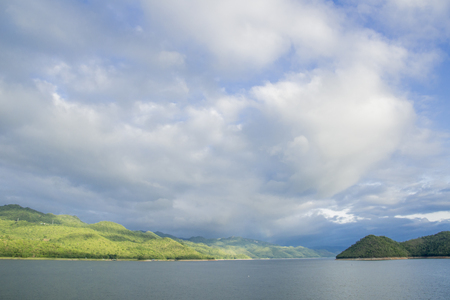 Landscape mountain above Srinakarin Dam Kanchanaburi.の写真素材