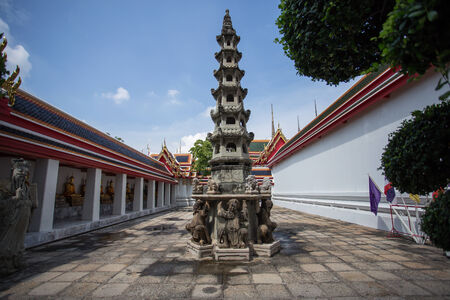Bangkok - 28 September 2014: Photo walk and tourism at Wat Pho the thai temple in Bangkok Is a...