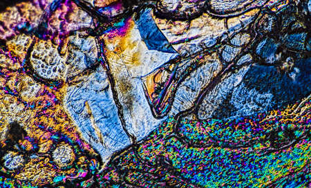 Crystal polarized light natrithiosunfat