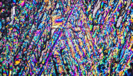 Crystal polarized light ferrous sulfateの写真素材
