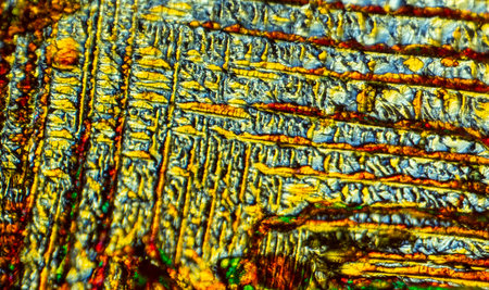 crystal polarized light Kali ferricyanid (K3Fe(CN)6)