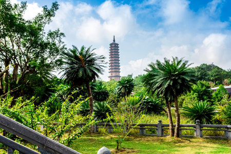 Tower in the park at Chiang Rai province, Thailand.の写真素材