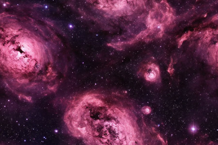 Planets, stars and galaxies in outer space showing the beauty of space exploration.の素材