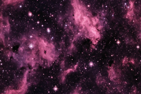 Star field in space a nebulae and a gas congestion.の素材