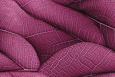 Close up of purple leaf texture. Abstract background and texture for design.の素材