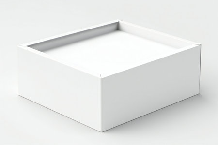 White box on a white background.の素材