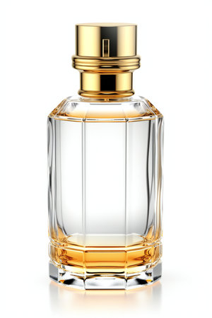 Perfume bottle isolated on white background.の素材