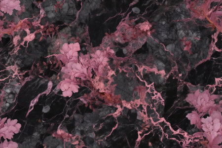 Pink and black marble texture background pattern with high resolution for interior or exterior design.の素材