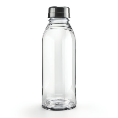 Plastic bottle isolated on white background.の素材