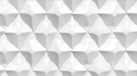 Abstract of white geometric shapes. Modern background design.の素材