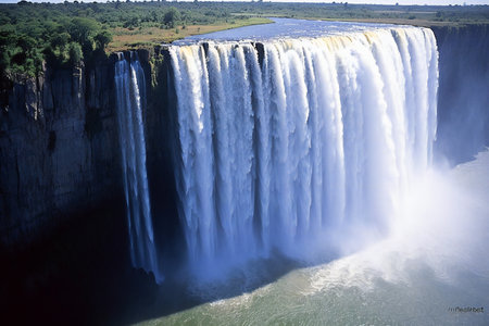 Victoria Falls, Zambezi River, Zimbabwe and Zambia Africaの素材