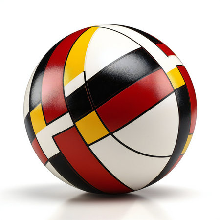 Volleyball ball isolated on white background.の素材