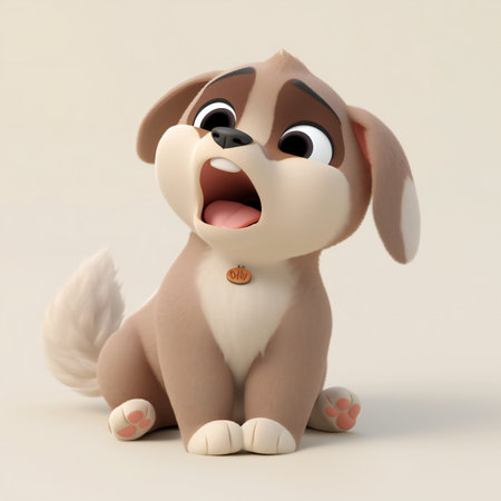 a Cute Puppy Illustrationの素材