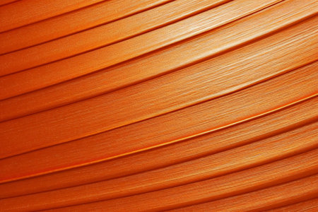 Copper wire background. Close-up of copper wire texture.の素材