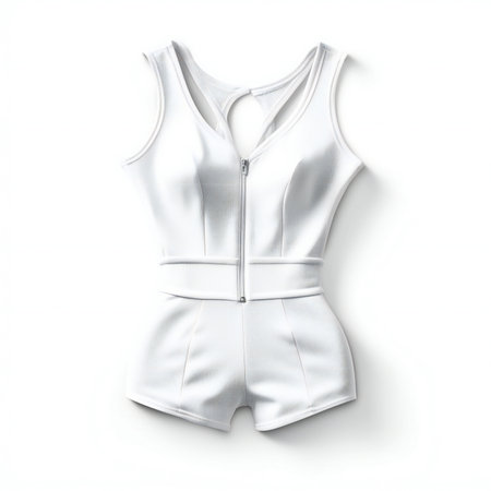 A studio photo of a baby bodysuit isolated on a white backgroundの素材