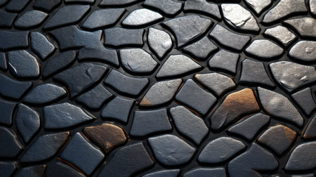 Close up detail of stone wall texture. Abstract background and texture for design.の素材