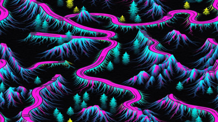 abstract background, unique illustration, multicolored fractal composition for graphic and design art projectsの素材
