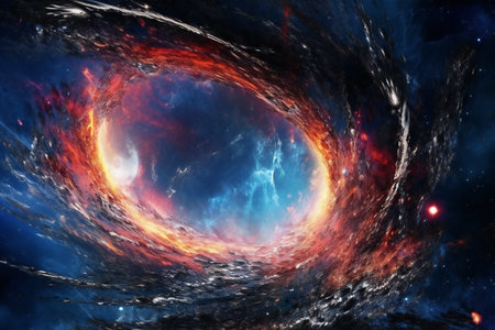 Planets, stars and galaxies in outer space showing the beauty of space exploration.の素材