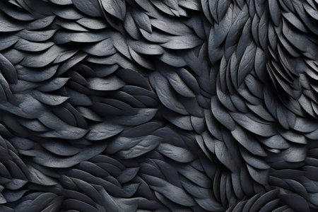abstract background with black and gray leaves.の素材