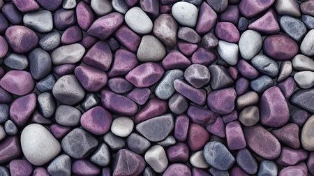Colored pebble stones as background texture, close-upの素材
