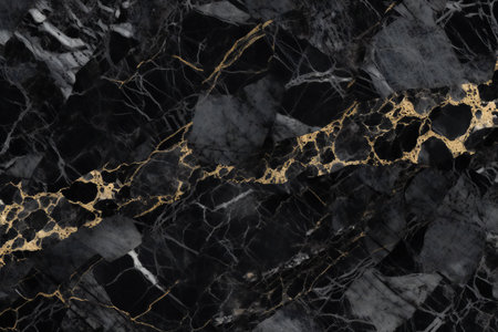 Black marble natural pattern for background, abstract natural marble black and goldの素材