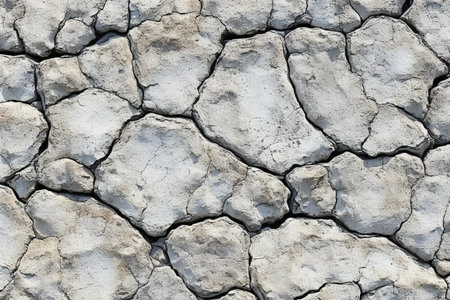 Dry cracked earth background. Natural texture of cracked dry soil.の素材