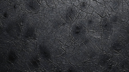 Black metal texture with scratches and cracks. Abstract background for design.の素材