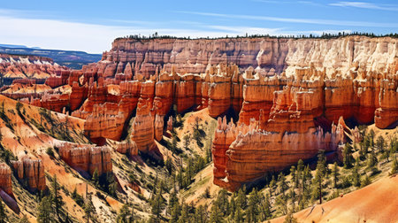Bryce Canyon National Park, Utah, USA. Scenic view of the famous red sandstone hoodoos in the United States.の素材