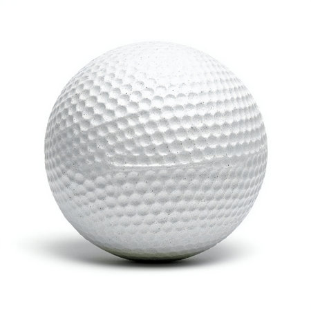 Golf ball isolated on white background.の素材