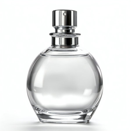 Perfume bottle isolated on white background.の素材