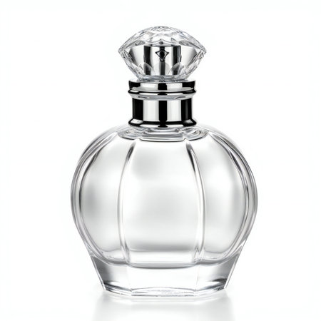 Perfume bottle isolated on white background.の素材