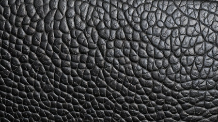 Black leather texture or leather background for design with copy space for text or image.の素材