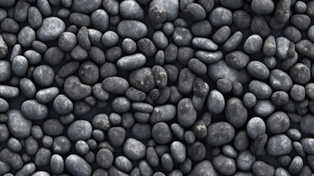 Background of black pebbles.の素材