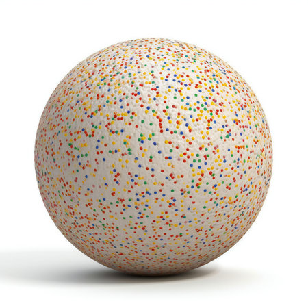 Colorful ball on a white background. illustration. Isolated.の素材