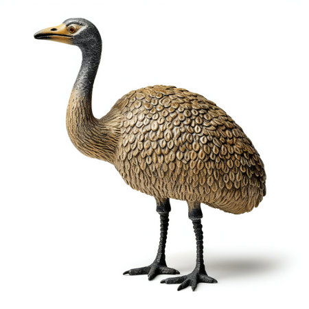 Ostrich isolated on white backgroundの素材