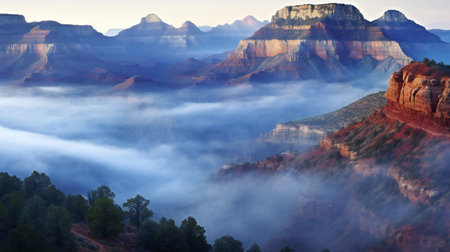 Grand Canyon National Park, Arizona, United States. Landscape view from South Rim.の素材