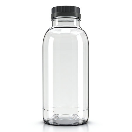 Bottle of water on a white background.の素材