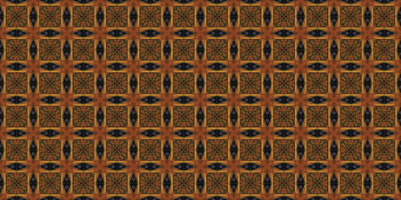 Ethnic pattern. Abstract kaleidoscope fabric design texture or backgroundの素材