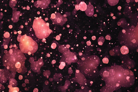 abstract background with bokeh defocused lights and stars.の素材