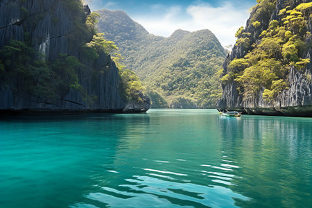 Beautiful view of Halong Bay, Vietnam. Halong Bay is one of the most beautiful beaches in Vietnam.の素材