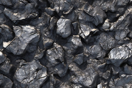 Background of black stone texture. Abstract background.の素材